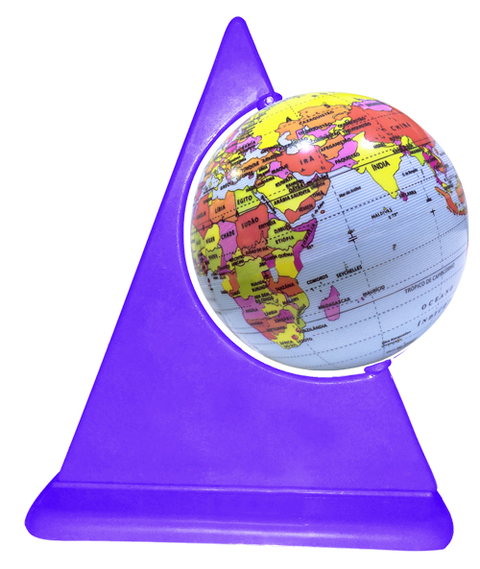 GLOBO TERRESTRE - POLÍTICO - 10 CM - JUNIOR MILLENIUM - ROXO - LIBRERIA