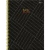 CADERNO 200X275 - BACK TO BLACK - ESPIRAL - 80 FOLHAS - FORONI