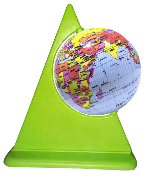 GLOBO TERRESTRE - POLÍTICO - 10 CM - JUNIOR MILLENIUM - VERDE LIMÃO - LIBRERIA