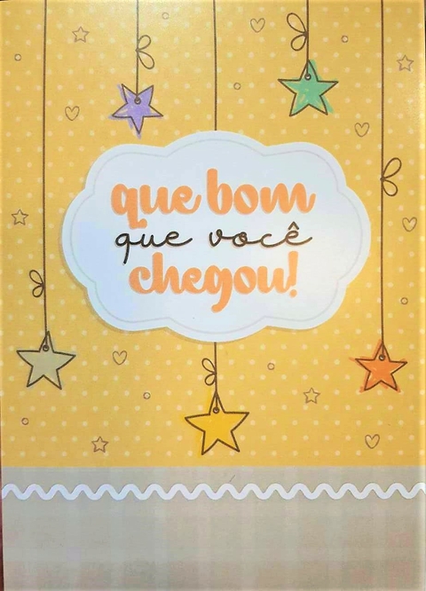 CARTÃO JOY 11X15 CM - QUE BOM QUE VOCÊ CHEGOU - UNIDADE - CARTÕES GIGANTES