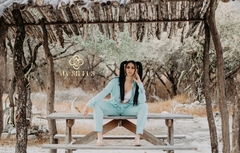Conjunto de Lino azul aqua - My Siffus