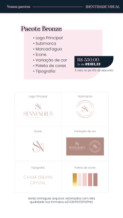 Pacote Bronze — Identidade Visual Essencial