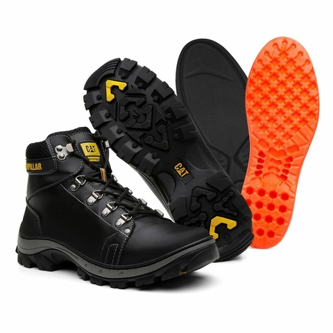 Bota Cat Cano Médio. Preta