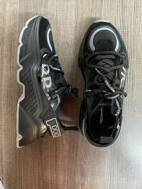 Tênis Dolce e Gabbana Daymaster 2.0. Preto/Prata