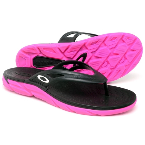 Chinelo Oakley Rest II. Preto - Rosa