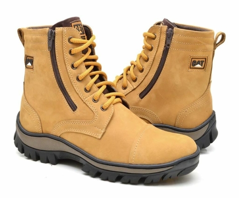 Bota Cat Adventure Road Sider. Caramelo