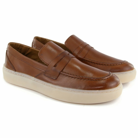 Sapato Esporte Fino - Polo City - Loafer. Caramelo
