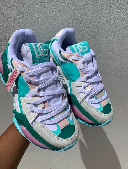 Tênis Dolce & Gabbana - Airmaster. Rosa/Verde