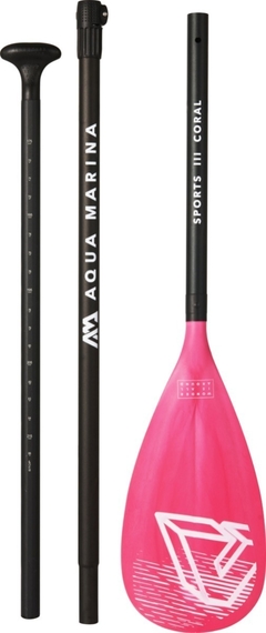 REMO SPORTS III ADJUSTABLE ALUMINUM ISUP PADDLE AQUAMARINA CORAL