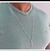 Correntinha Masculina 70 cm Banhada a Prata 925 + Pingente Cruz Palito na internet