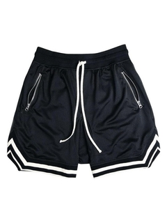 Bermudas Masculinas Mesh Sports Track Shorts Verão Basquete Fitness Running Respirável Calças Curtas Masculinas Treinamento Muscular