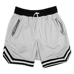 Bermudas Masculinas Mesh Sports Track Shorts Verão Basquete Fitness Running Respirável Calças Curtas Masculinas Treinamento Muscular