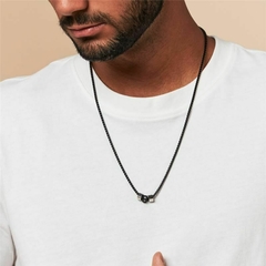 COLAR COM PINGENTES REDONDOS LISOS EM AÇO - buy online