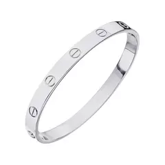 Bracelete Inspiração Cartier Alta Joalheria Liso Aço Diamante - comprar online