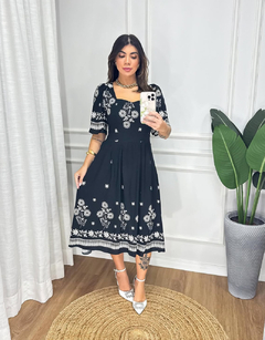 VESTIDO ANGELICA- COR PRETA