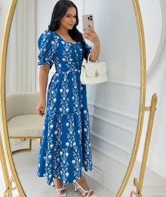 VESTIDO NATHALIA- COR AZUL ROYAL - comprar online