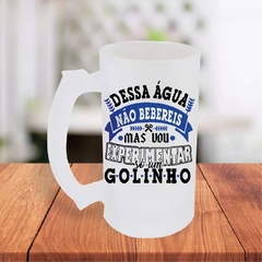 Caneca De Chopp 475ml Personalizada Dessa Agua Não Bebereis