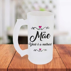 Caneca De Chopp 475ml Personalizada Mãe Você É A Melhor