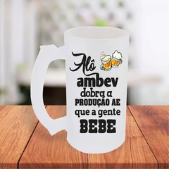 Caneca De Chopp 475ml Personalizada Alô AmBev