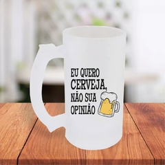 Caneca De Chopp 475ml Personalizada Eu Quero Cerveja