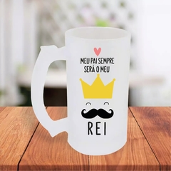 Caneca De Chopp 475ml Personalizada Meu Pai Sempre Será