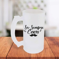 Caneca De Chopp 475ml Personalizada senhor Sempre Certo