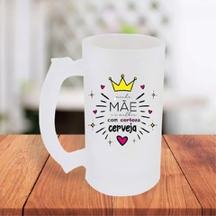 Caneca De Chopp 475ml Personalizada Minha Mãe É A Melhor Com Certeza