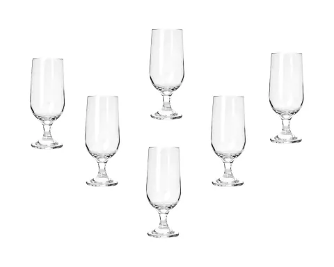Jogo de 6 Taças para Vidro Transparente com Capacidade de 300ml