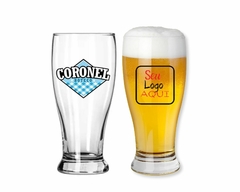 12 Copos Tulipa Cerveja 350ml Personalizado Transparente Chopp Bar