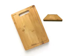 Taboa de Bambu G Corte Legumes Frutas Carne Churrasco Canaleta