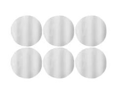 Kit 6 Pratos Sobremesa Ceramica Azul ou Branco Torto Raso 22cm na internet