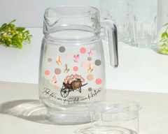 Conj Jarra Suco Estampada 1.6 Lts + 6 Copos Personalizados - comprar online