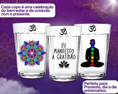 Kit 3 Copos Americano Personalizado Namaste Mandala Yoga - Oro Comércio