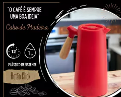 Garrafa Térmica Potty 1L Com Bulbo de Vidro 3 Cores - Oro Comércio