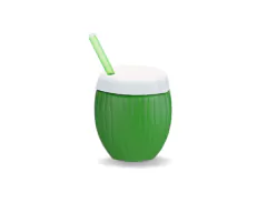 Conjunto com 4 Copos de Coco de Plástico 300ml - loja online