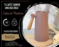 Garrafa Térmica Potty 1L Com Bulbo de Vidro 3 Cores na internet