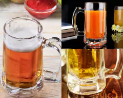 Kit 6 Canecas Chopp 360ml Zero Grau Vidro