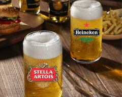 Kit 4 Copos Personalizados Cervejas Famosas Rótulos 450ml - Oro Comércio