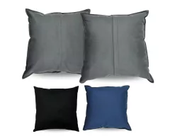 Kit 2 Almofada Suede Liso 45x45 Decorativa - Oro Comércio