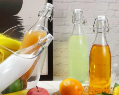 1 Garrafa de Vidro 1 Litro Ideal P/ Água Porta de geladeira - comprar online