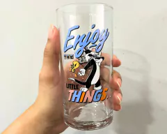 Imagem do Copo Long Drink Vidro Looney Tunes 300ml