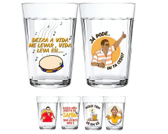 2 Copos Americanos 190ml Vidro Personalizado Zeca Pagodinho Não Desbota na internet