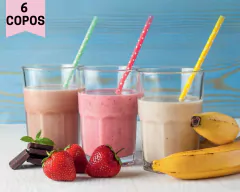 Kit 6 Copos 350ml Vidro Grosso Alexandria