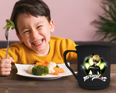 2 Canecas Plásticas Personalizadas Infantil Miraculous 350ml BPA FREE na internet