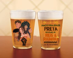 Imagem do 2 Copos Americanos Personalizados Consciência Negra 190ml