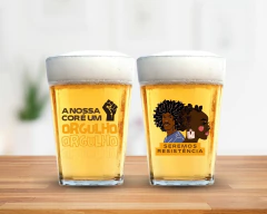 2 Copos Americanos Personalizados Consciência Negra 190ml - loja online