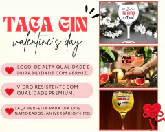1 Taça Gin 630ml Dia Dos Namorados Vidro Personalizada na internet