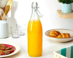 1 Garrafa de Vidro 1 Litro Ideal P/ Água Porta de geladeira - loja online