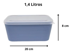Conjunto de 3 Potes Com Tampa De Plástico na internet