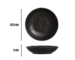 Imagem do Aparelho de Jantar e Café 30 Peças Linha Preto Matte